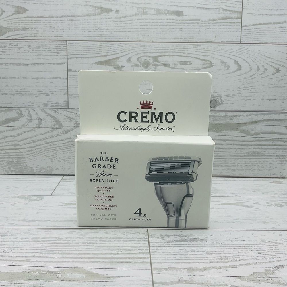 Cremo | Men | NIB Barber Grade 4 Pack Replacement Razor Blades